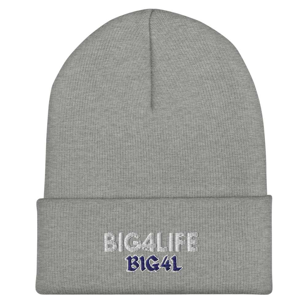 BIG4LIFE Cuffed Beanie — Unisex Cuffed Acrylic Beanie | Black, Heather Gray