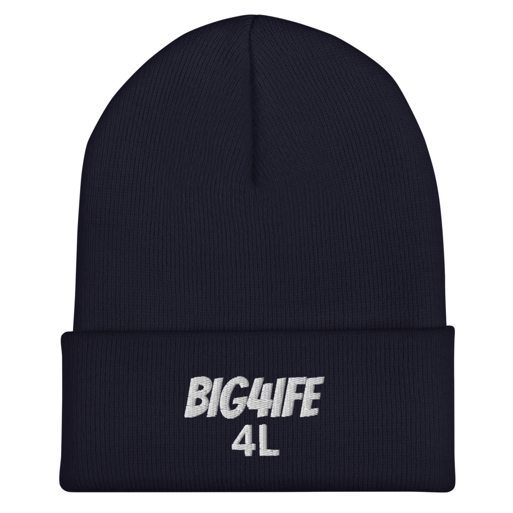 BIG4LIFE Beanie — Unisex Cuffed Acrylic Beanie | Black, Navy, Red
