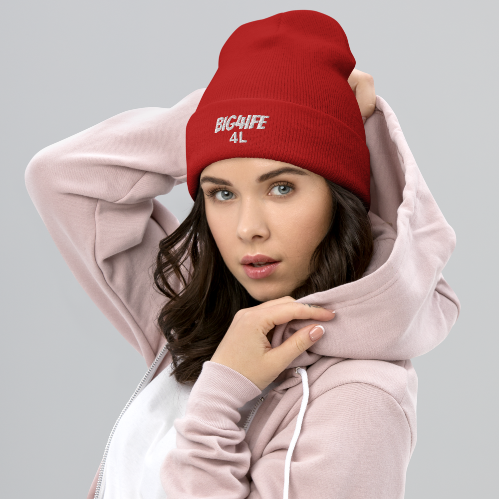 BIG4LIFE Beanie — Unisex Cuffed Acrylic Beanie | Black, Navy, Red